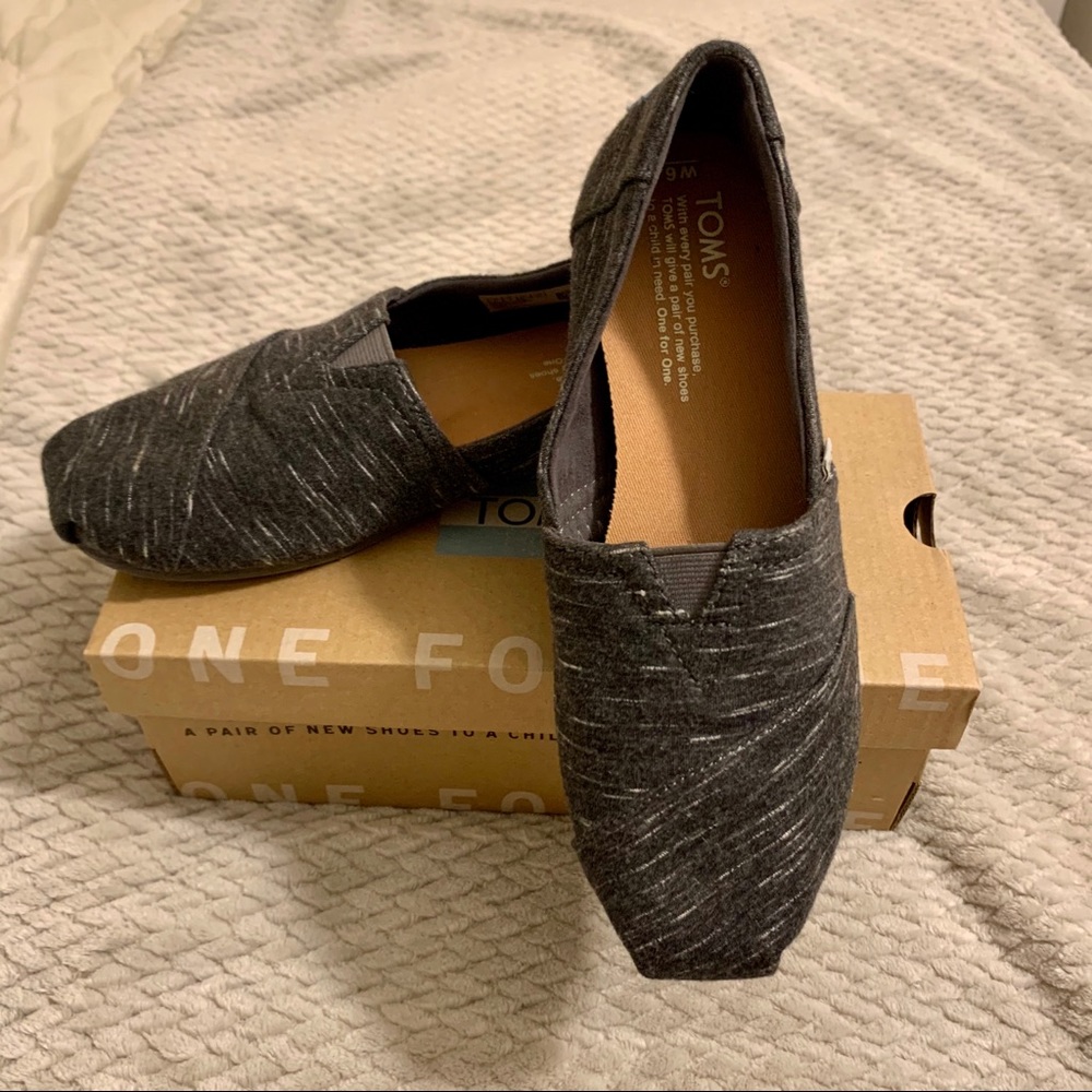 Toms Forged Iron Grey Heather Jersey classics
